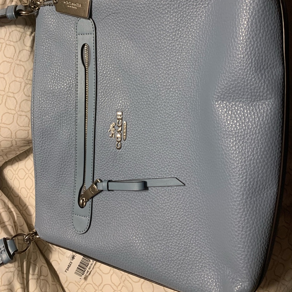 Coach NWOT Mae light blue crossbody